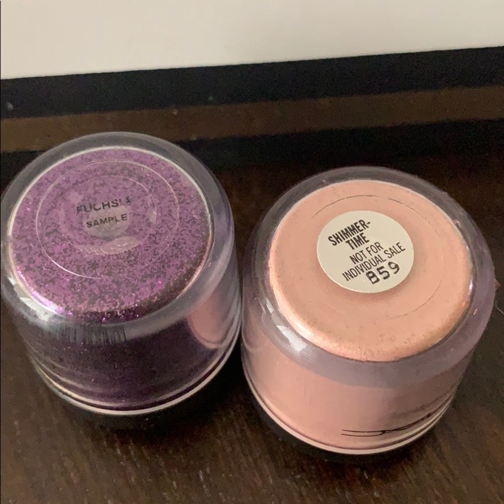 Shimmertime Pigment and Fuschia Glitter